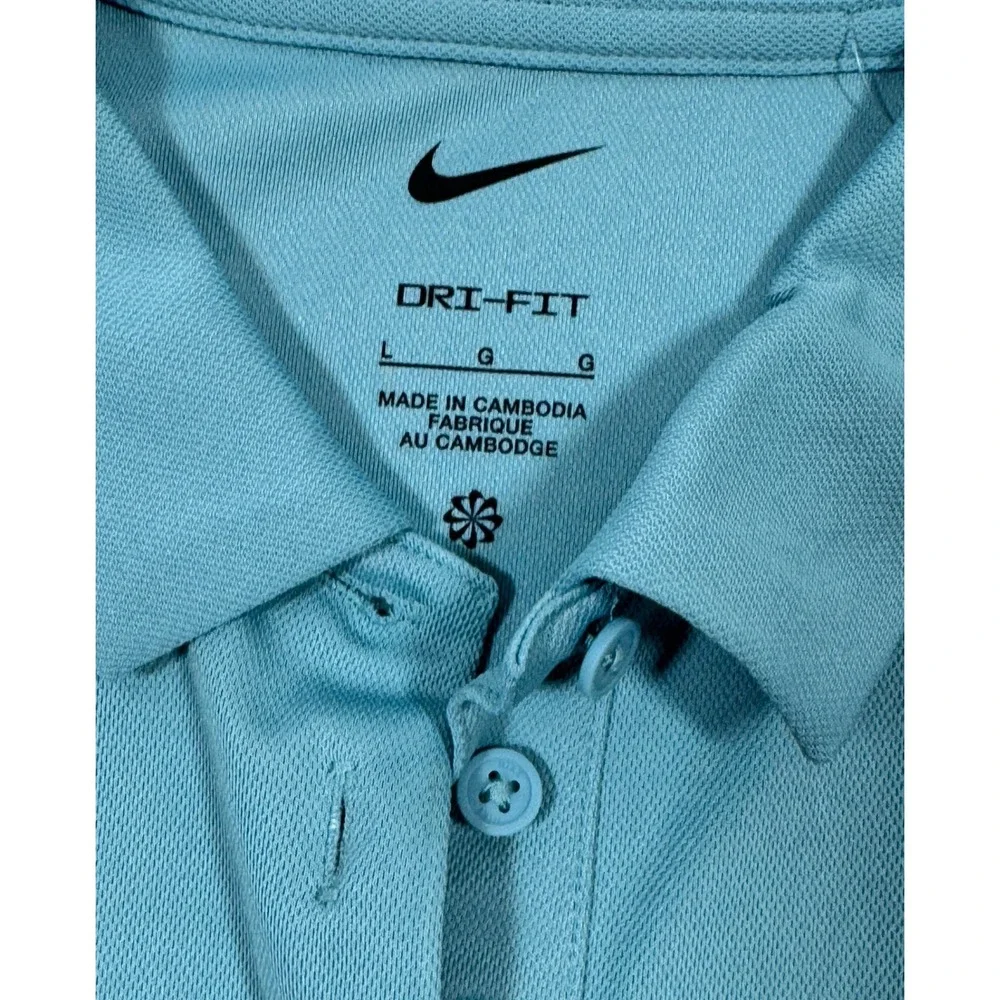Nike Golf Womens Dri-FIT Victory Sleeveless Polo Shirt Teal  L NWT